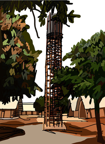 24 Torre del agua. Print numerado de Javier Mariscal