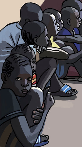 27 Niños atentos. Print numerado de Javier Mariscal