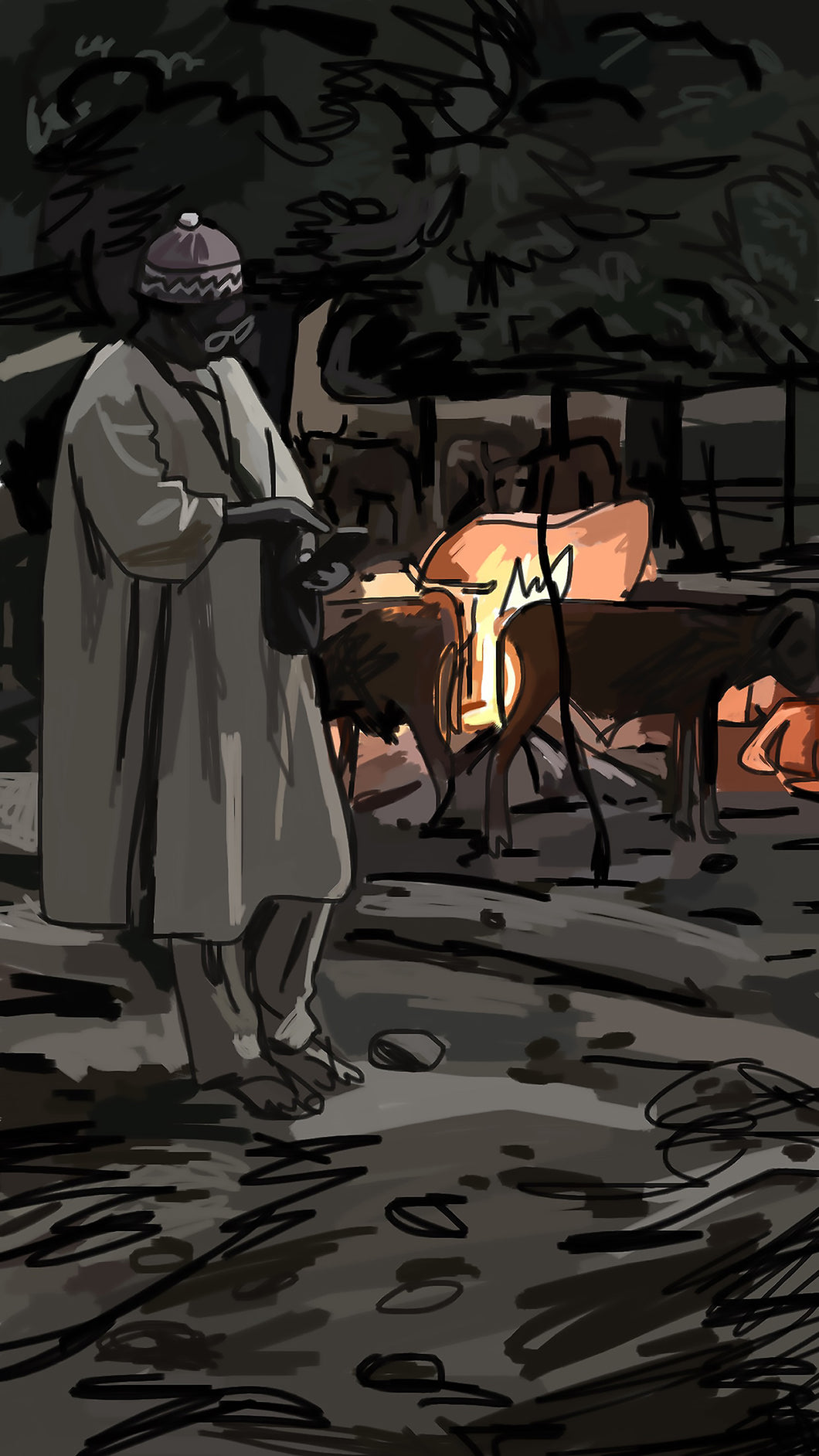 29 La Hoguera. Print numerado de Javier Mariscal