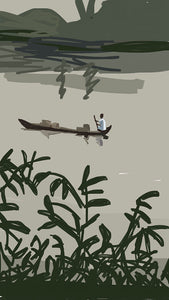 30 El río Casamance. Print numerado de Javier Mariscal