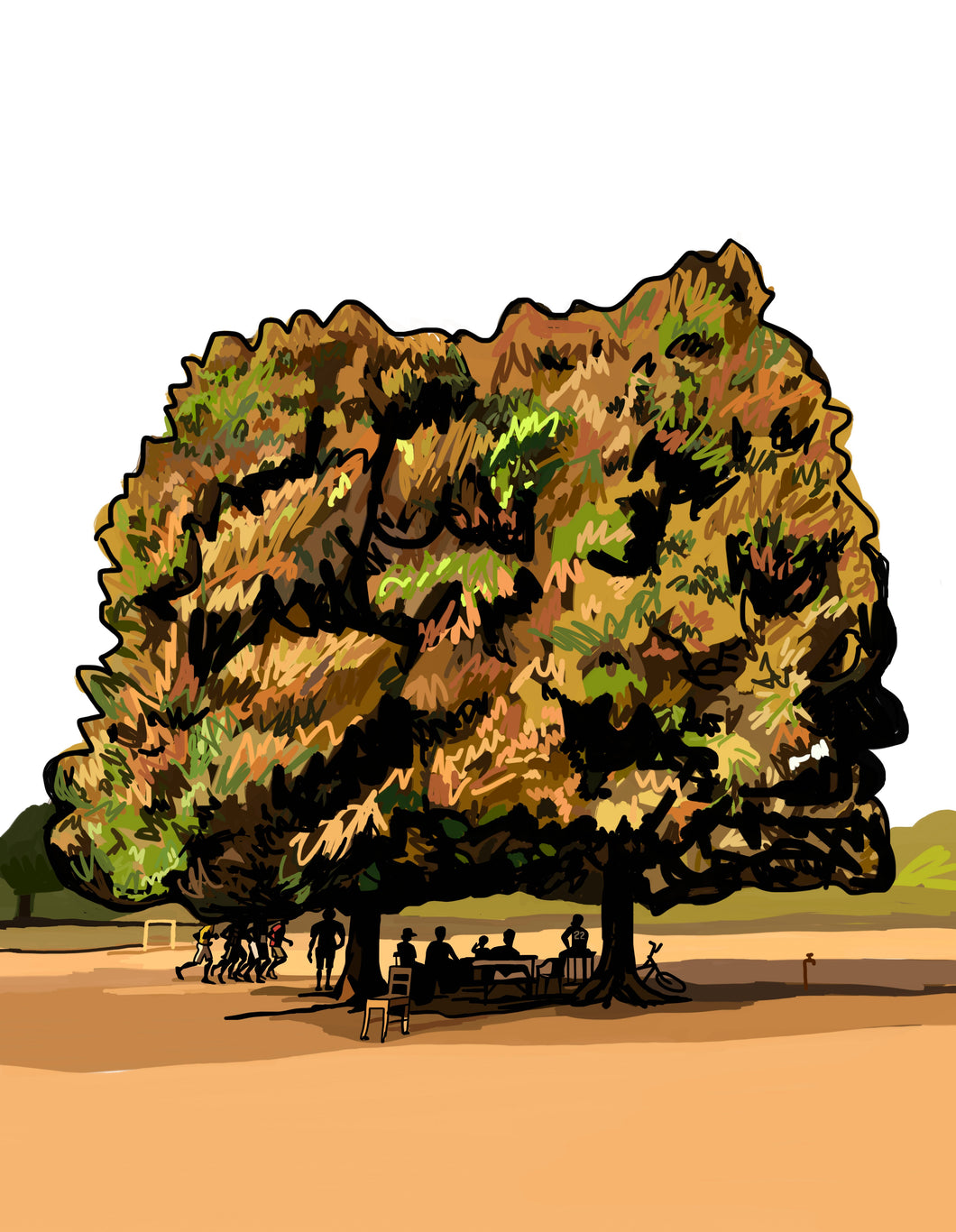 02 Los mangos gemelos. Print numerado de Javier Mariscal