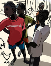 Cargar imagen en el visor de la galería, 19 Esperando a los colegas. Print numerado de Javier Mariscal