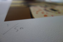 Cargar imagen en el visor de la galería, 16 Niña pintando. Print numerado de Javier Mariscal